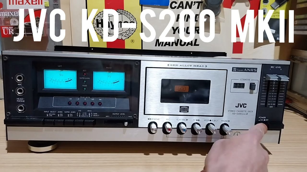 КАССЕТНАЯ ДЕКА JVC KD-S200 Mk ll 1977 ВИНТАЖ