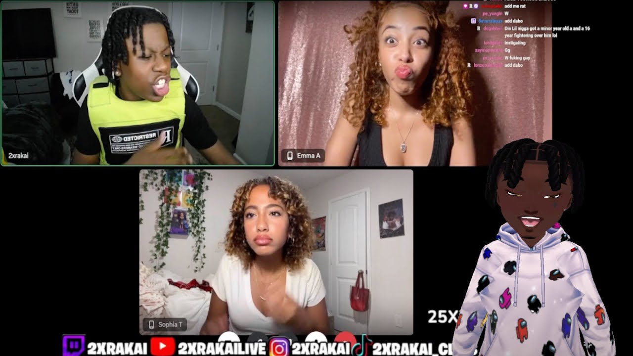 2XRAKAI SIDECHICK встречает сестру Софии Айи Танджали, и это становится пикантным🥵