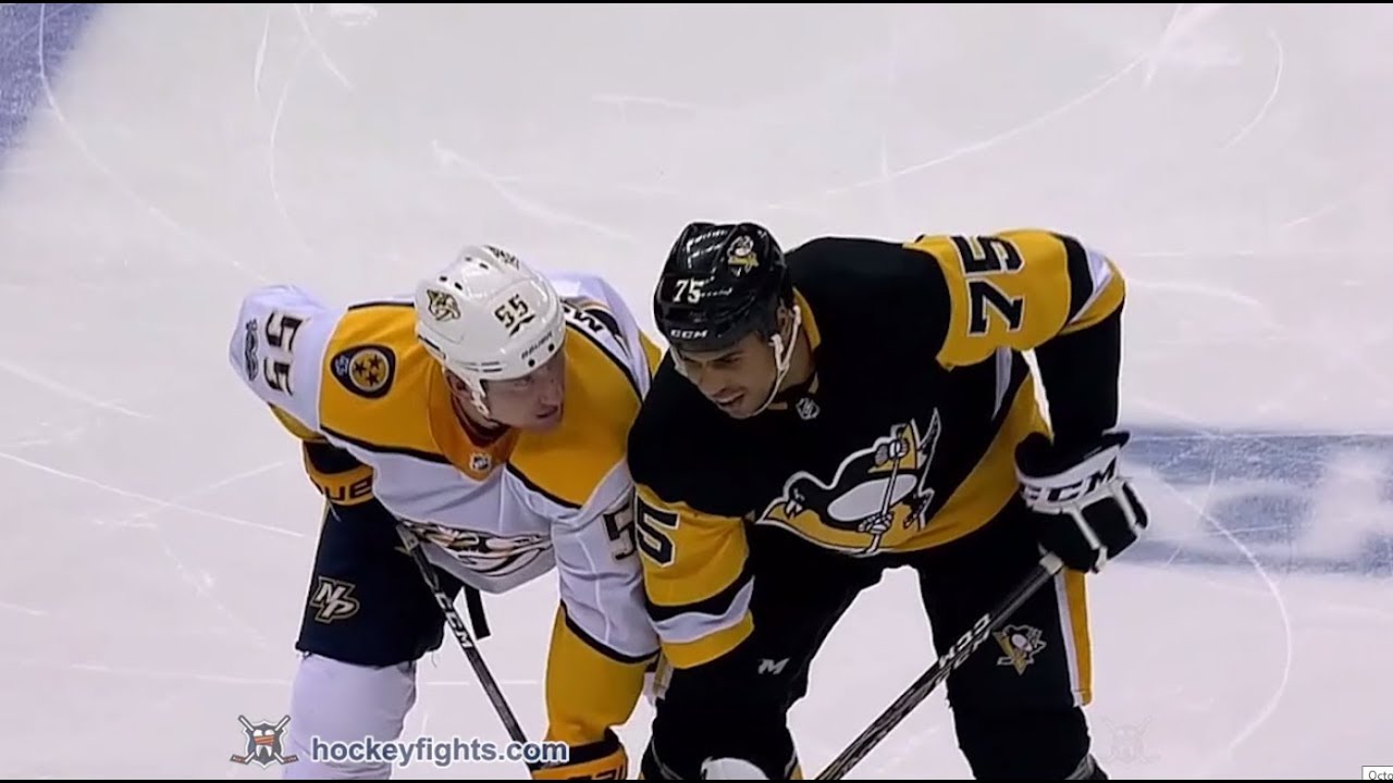 Cody McLeod vs Ryan Reaves Oct 7, 2017