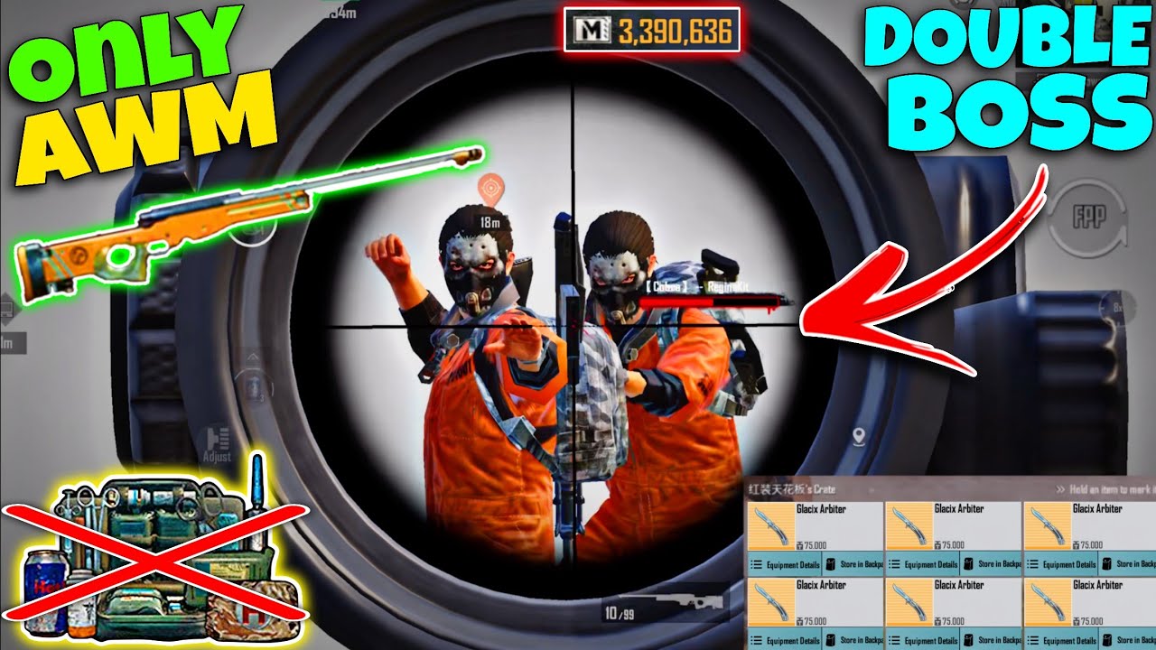 Play with Only AWM ( 0 Loadout challenge)🥶| PUBG METRO ROYALE 