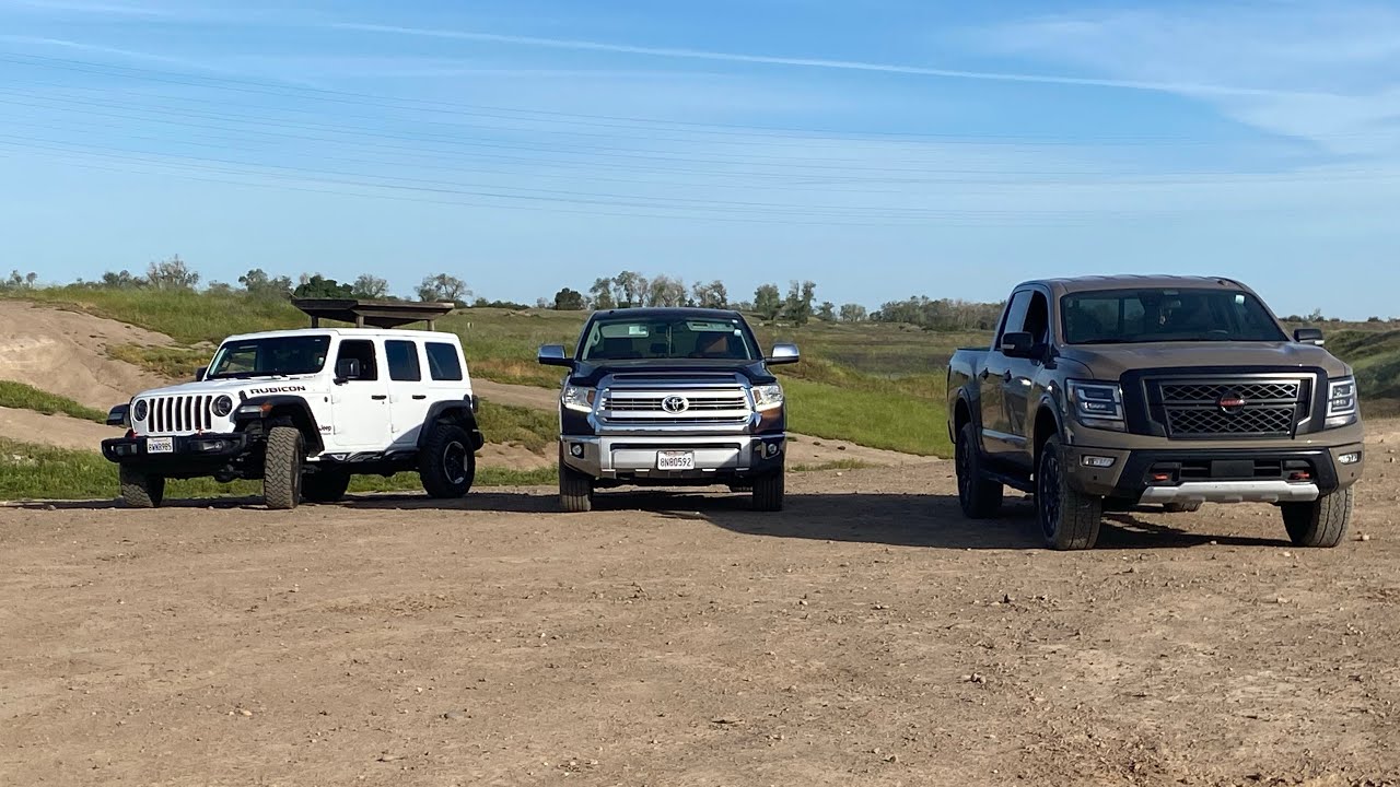 Nissan Titan off road with JLU Rubicon, and 1794 Tundra @Prairie City OHV part 4 of 4