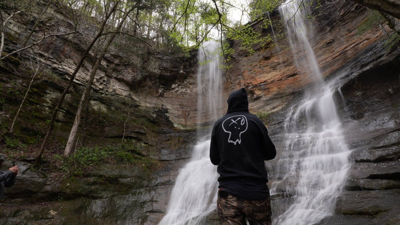 Flooded roads and water falls # record rain in the Ozarks