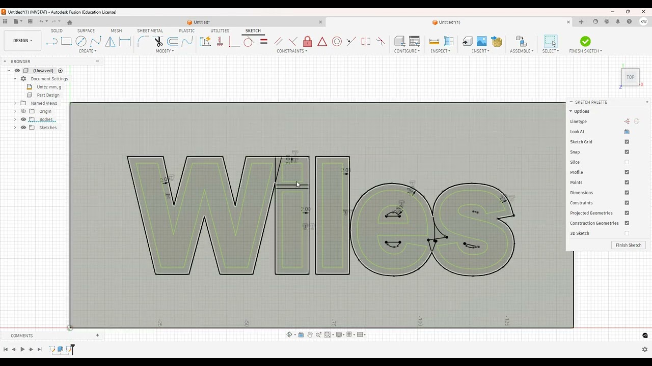 Name Plate   Offset Extrude