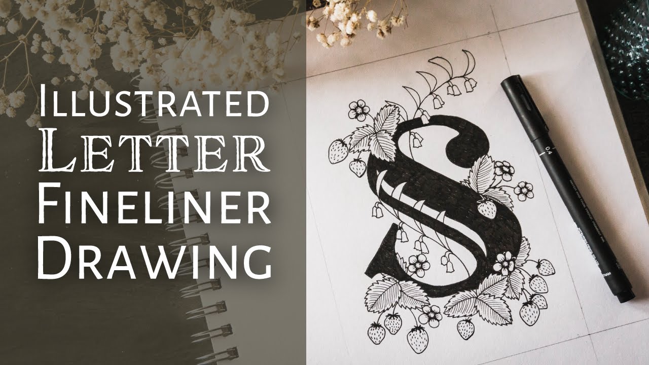 Drawing an Illuminated Letter 'S' | Fineliner Art