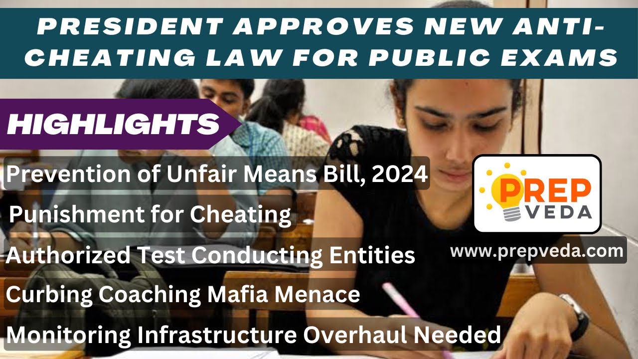 President Approves New Anti-Cheating Law for Public Exams - Prep Veda