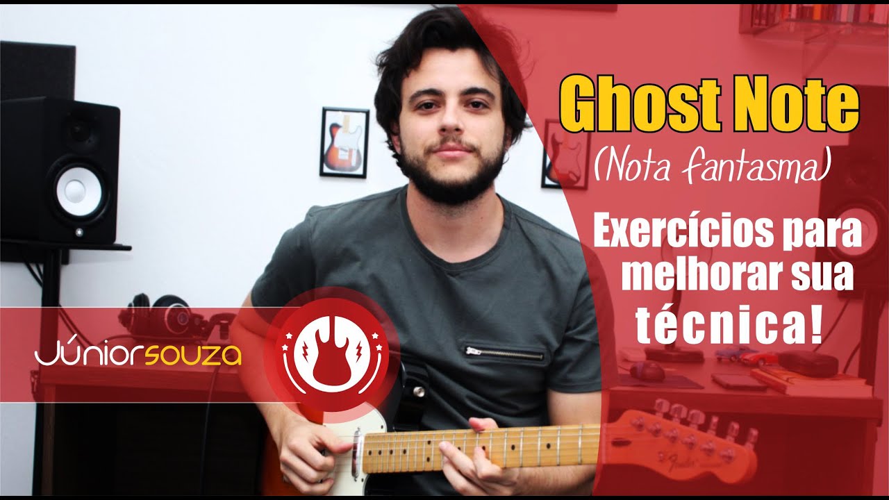 Júnior Souza | Exercícios para Ghost Note (Aula Guitarra/ Guitar Lesson)