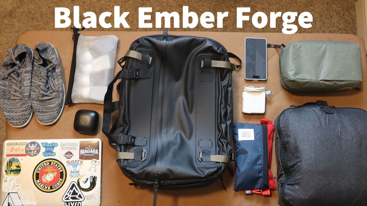 Hybrid Daily Carry and Travel Bag! The Black Ember Forge