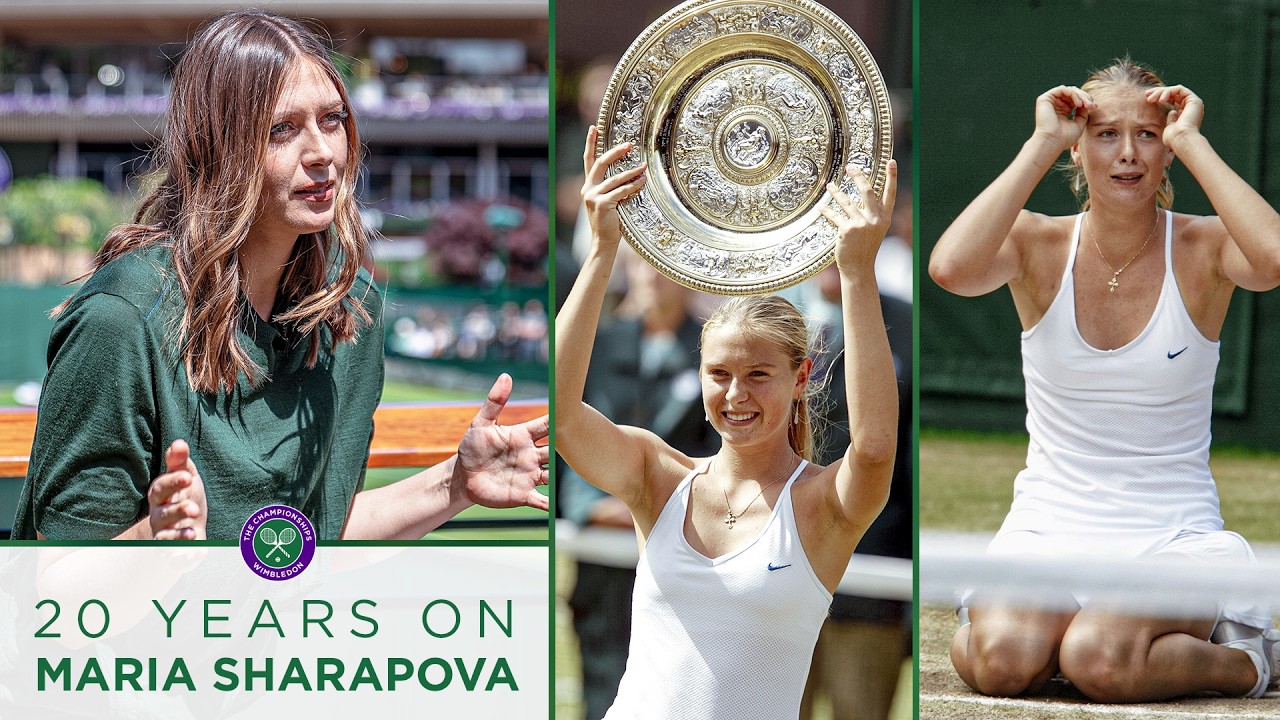 Maria Sharapova REACTS to her historic victory | 20 years on | Wimbledon 2024