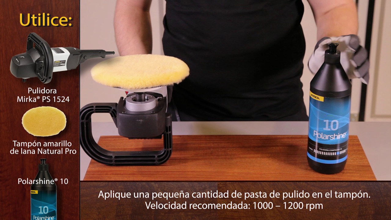 Sistema de Pulido para acabado de alto brillo en madera