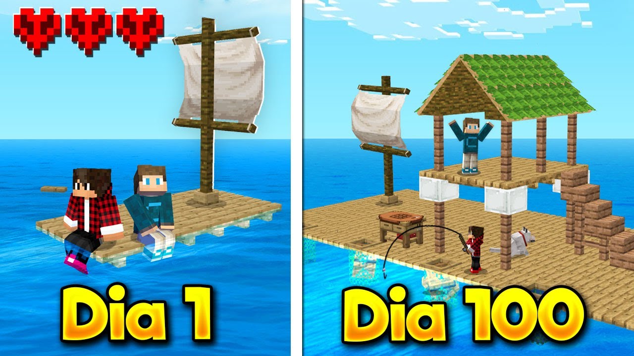 PASSEI 100 DIAS EM UM RAFT COM MEU MELHOR AMIGO