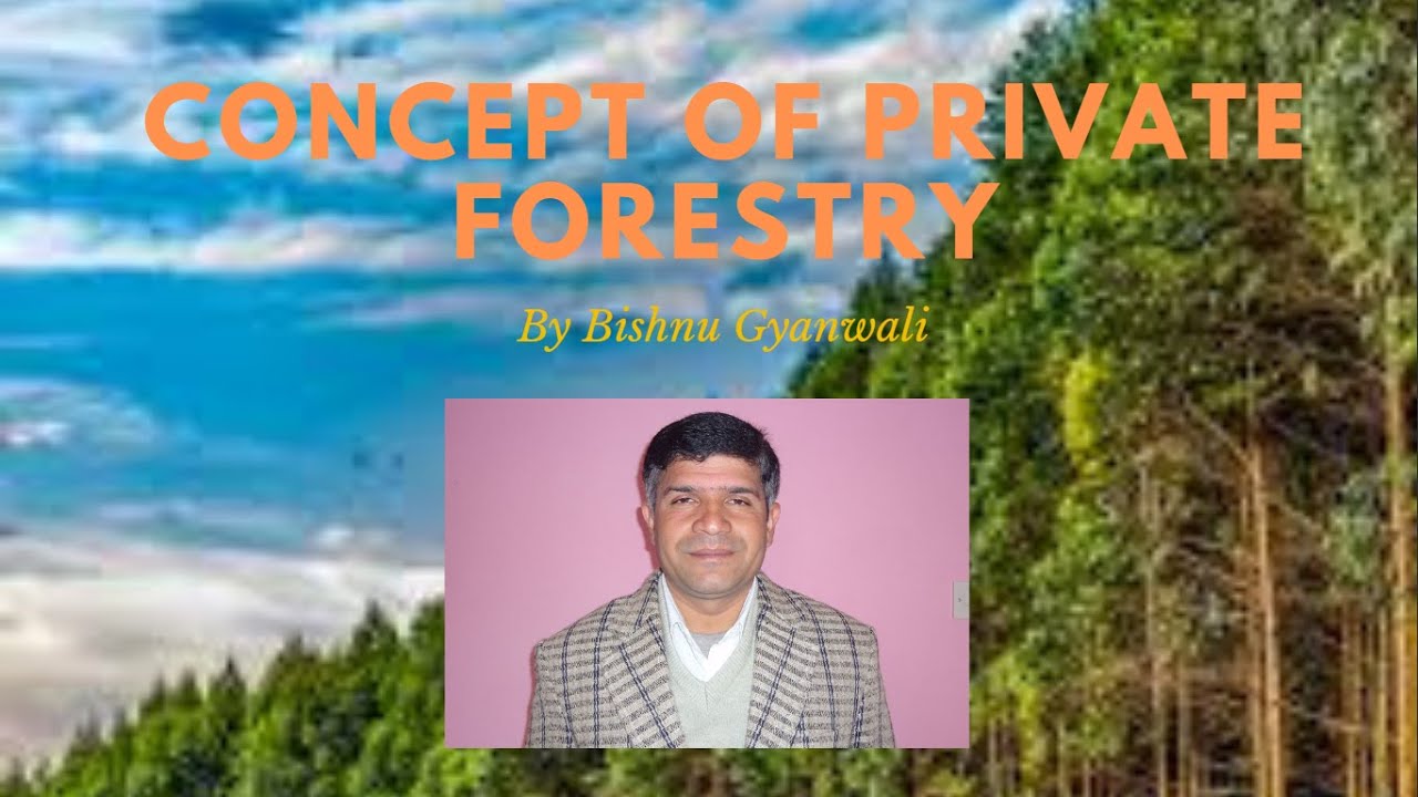 Concept of Private forestry in Nepal by Bishnu Gyanwali( AFO at Forest Department)