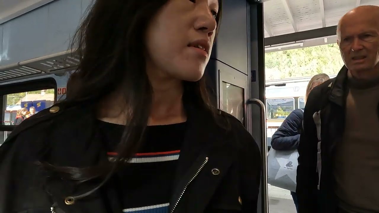 282. 10.11 from인터라켄to그린델발트(환승역인 Interlaken Ost역에 도착해서 환승기차 탑승) GX030153