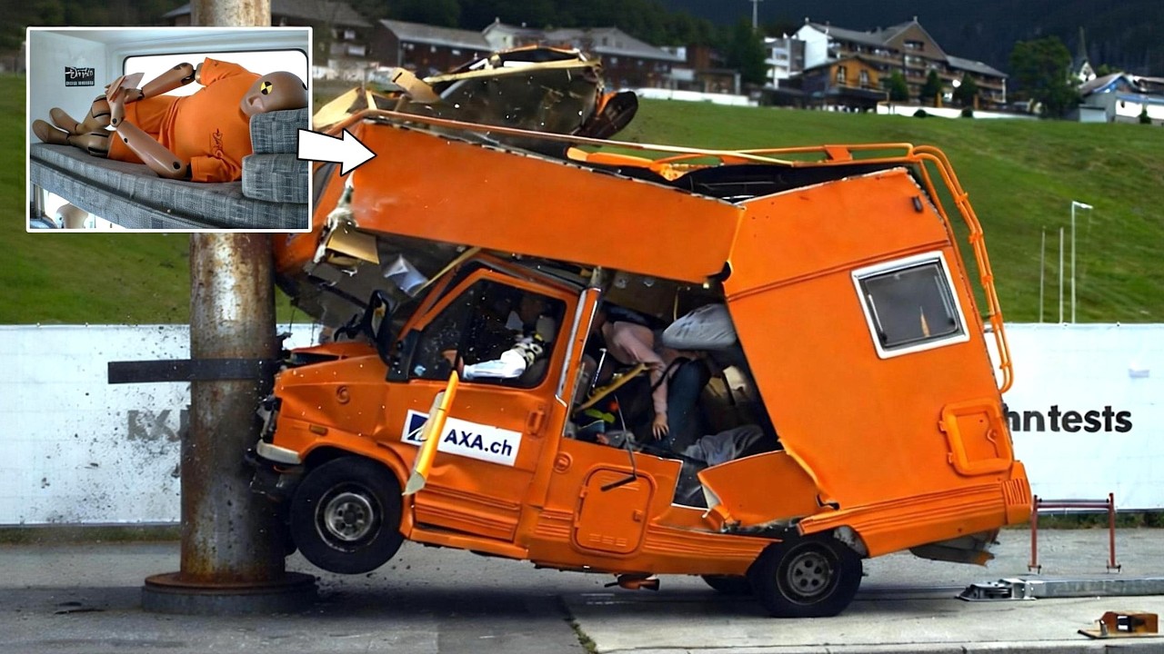 What Happens When You Crash Test a Family Motorhome?