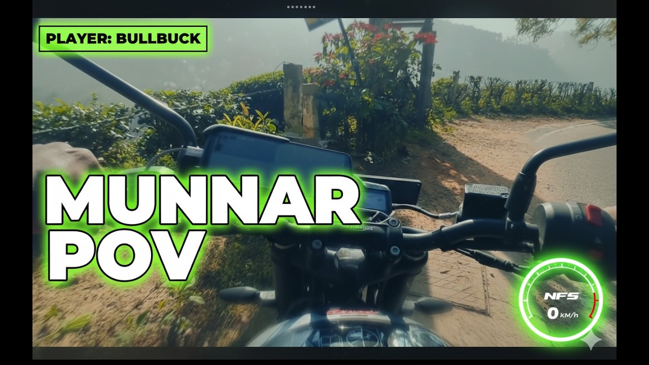 Munnar in Motion | POV Triumph T4 Ride Through Tea Gardens.