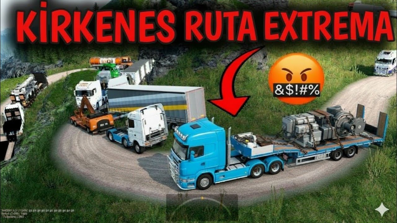 la ruta más transitada de Euro Truck Simulator en truckers mp kirkenes
