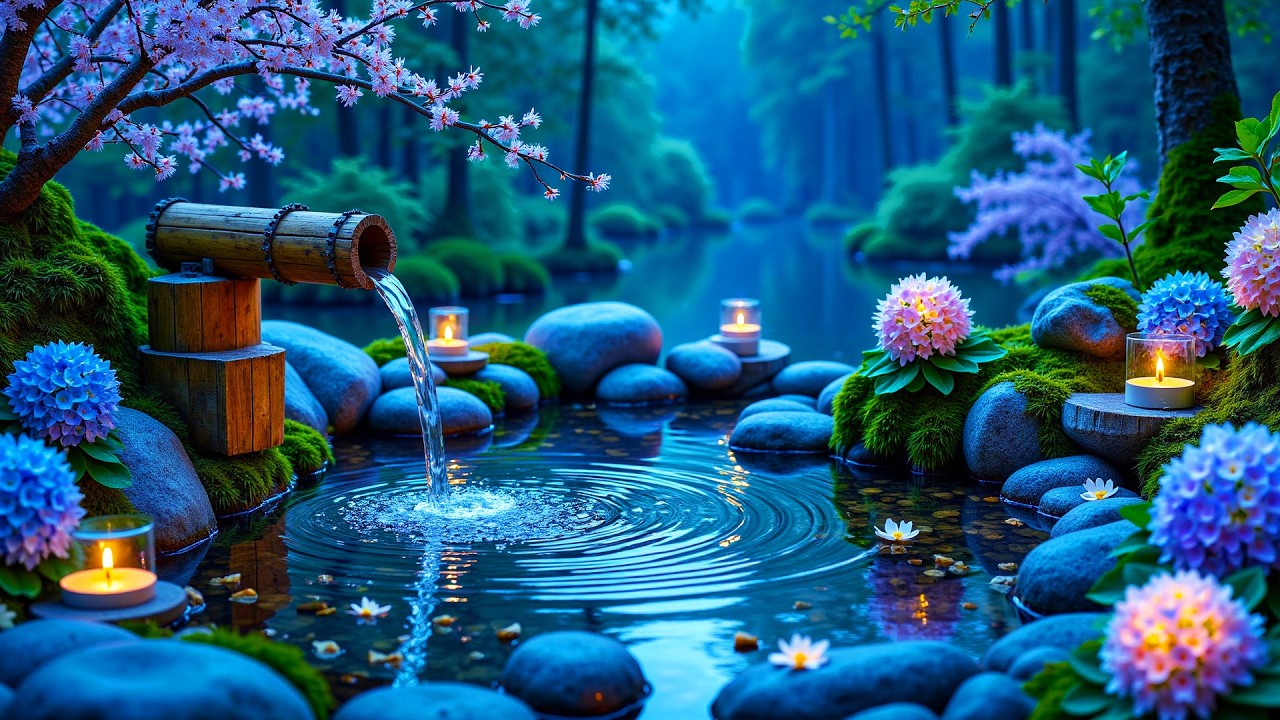 Спокойная Фортепианная Музыка Со Звуками Текущей Воды 🌿 Музыкальная Терапия Для Снятия Тревоги И Пр