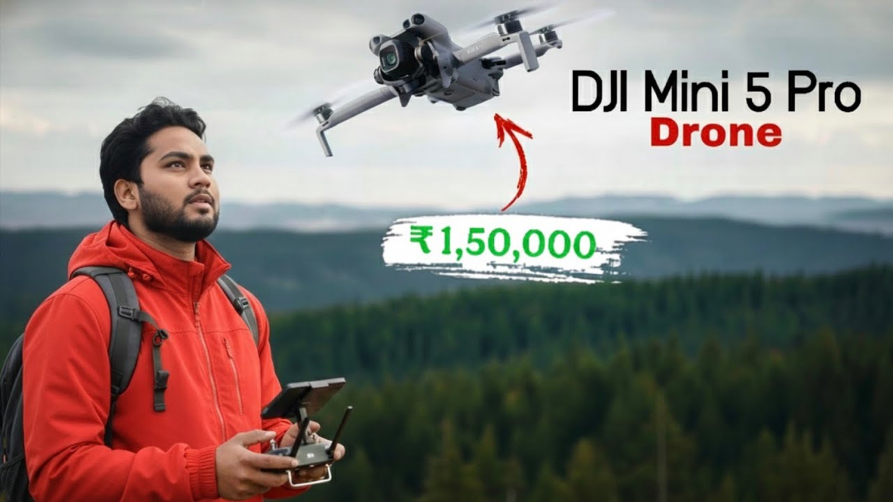 Finally Maine ₹1,50,000 Ka Drone Le Liya 😱 | DJI Mini 5 Pro Unboxing | @ABZVlogs 