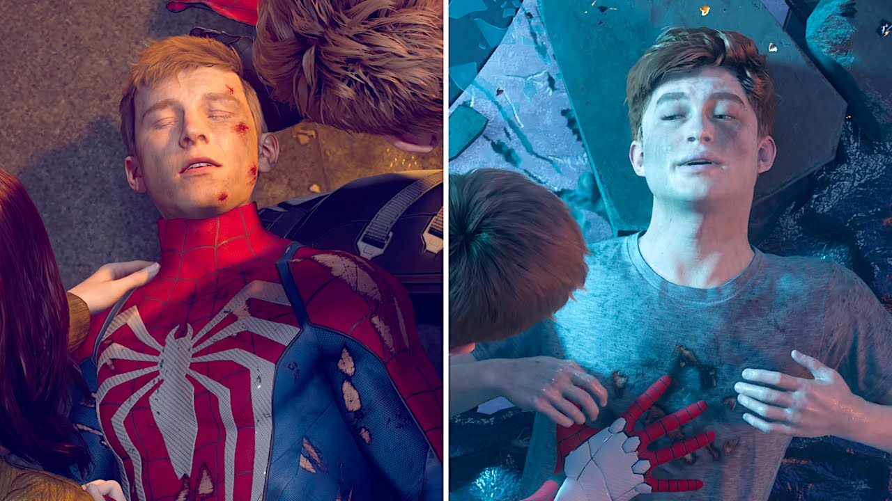 Сцены смерти Питера против Гарри — Marvel's Spider-Man 2