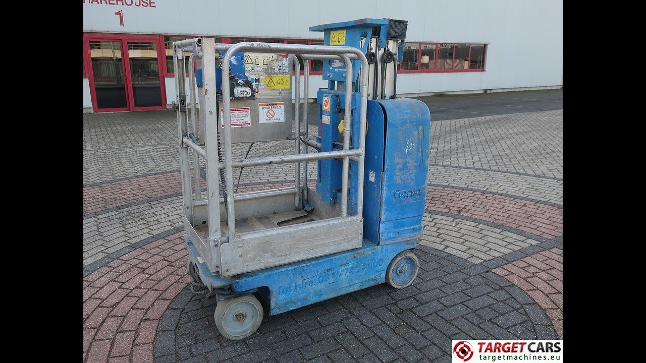 779481 GENIE GR-15 RUNABOUT GR15 AERIAL WORK PLATFORM VERTICAL MAST WORKLIFT 07-06 652CM GR07-7267