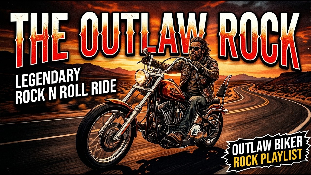 Best Music The Outlaw Rock 🔥 Legendary Rock n Roll Ride 🎸 Outlaw Biker Rock Playlist