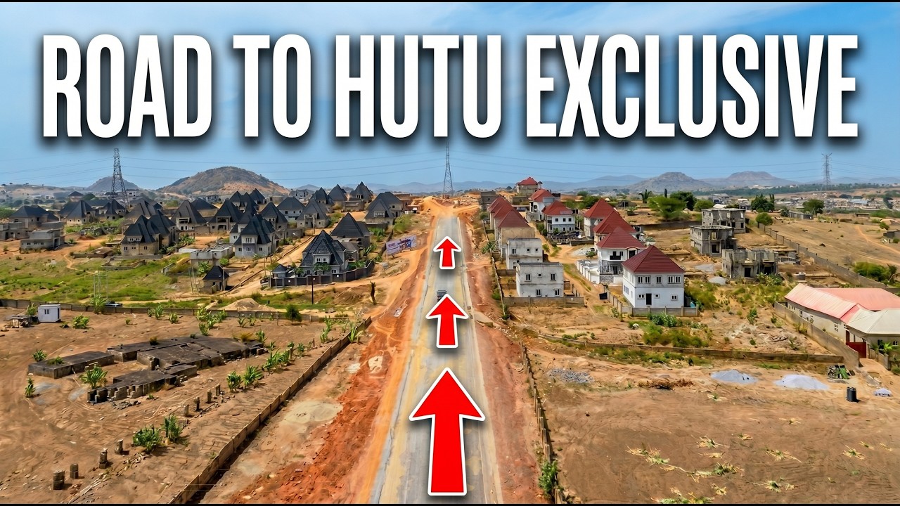 Hutu Exclusive Abuja | From Airport Road Into the Estate (Cinematic Drone View)