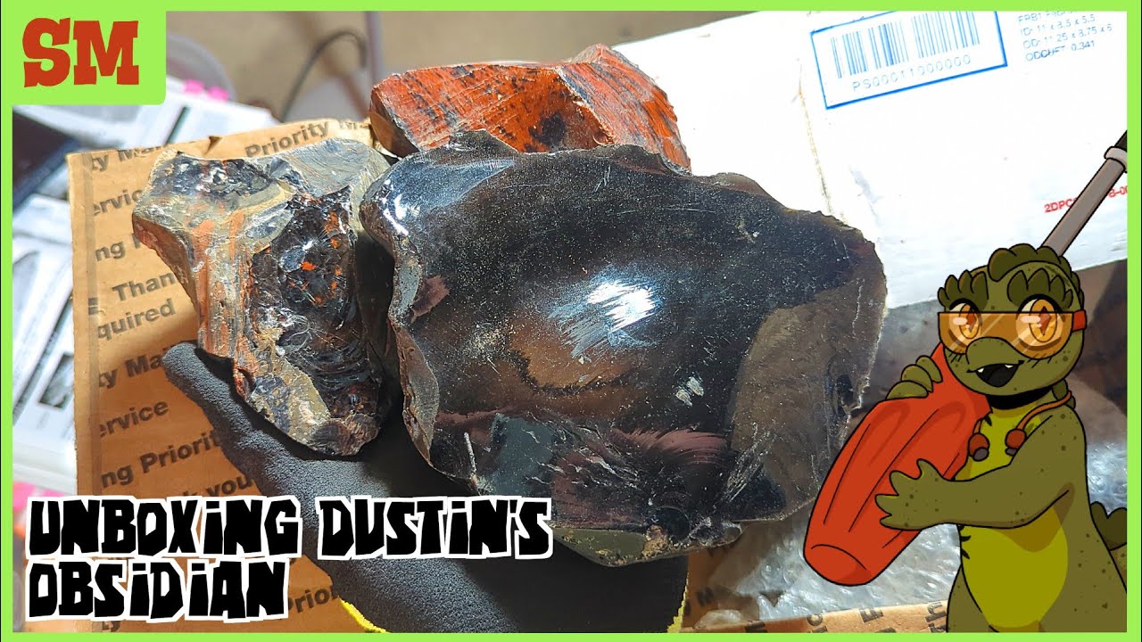 [SM] Unboxing Dustin's Obsidian #flintknapping