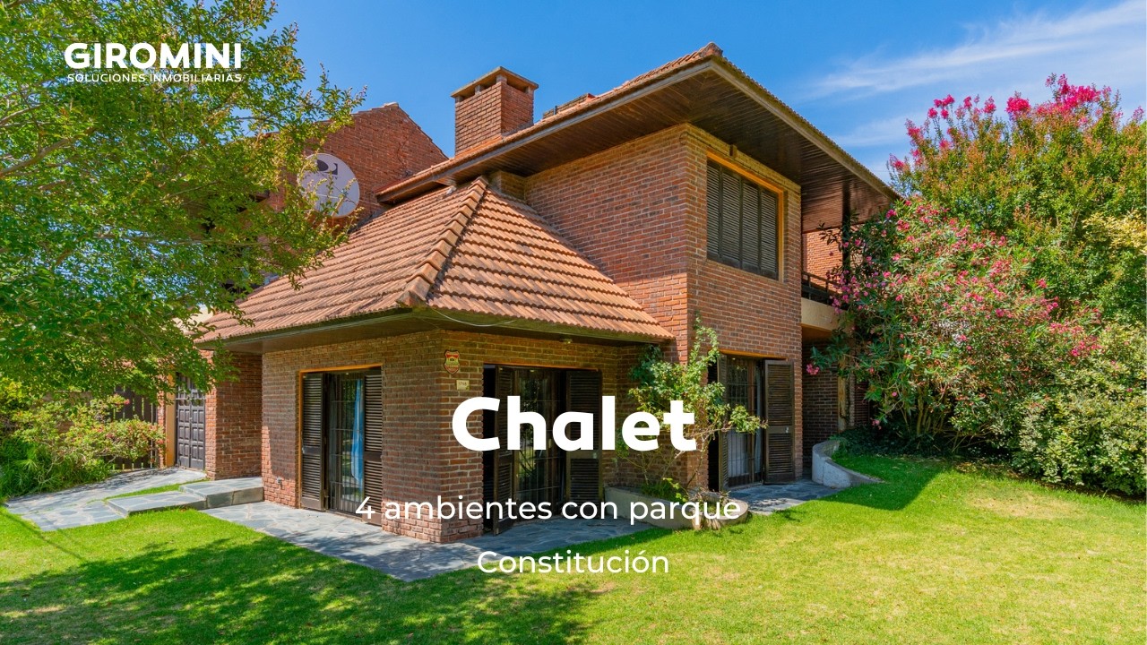 chalet de 4 ambientes con gran parque