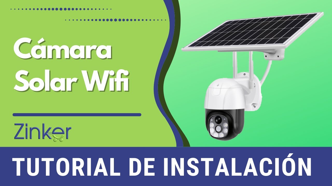 Cámara de Seguridad con Panel Solar Wifi App V380pro