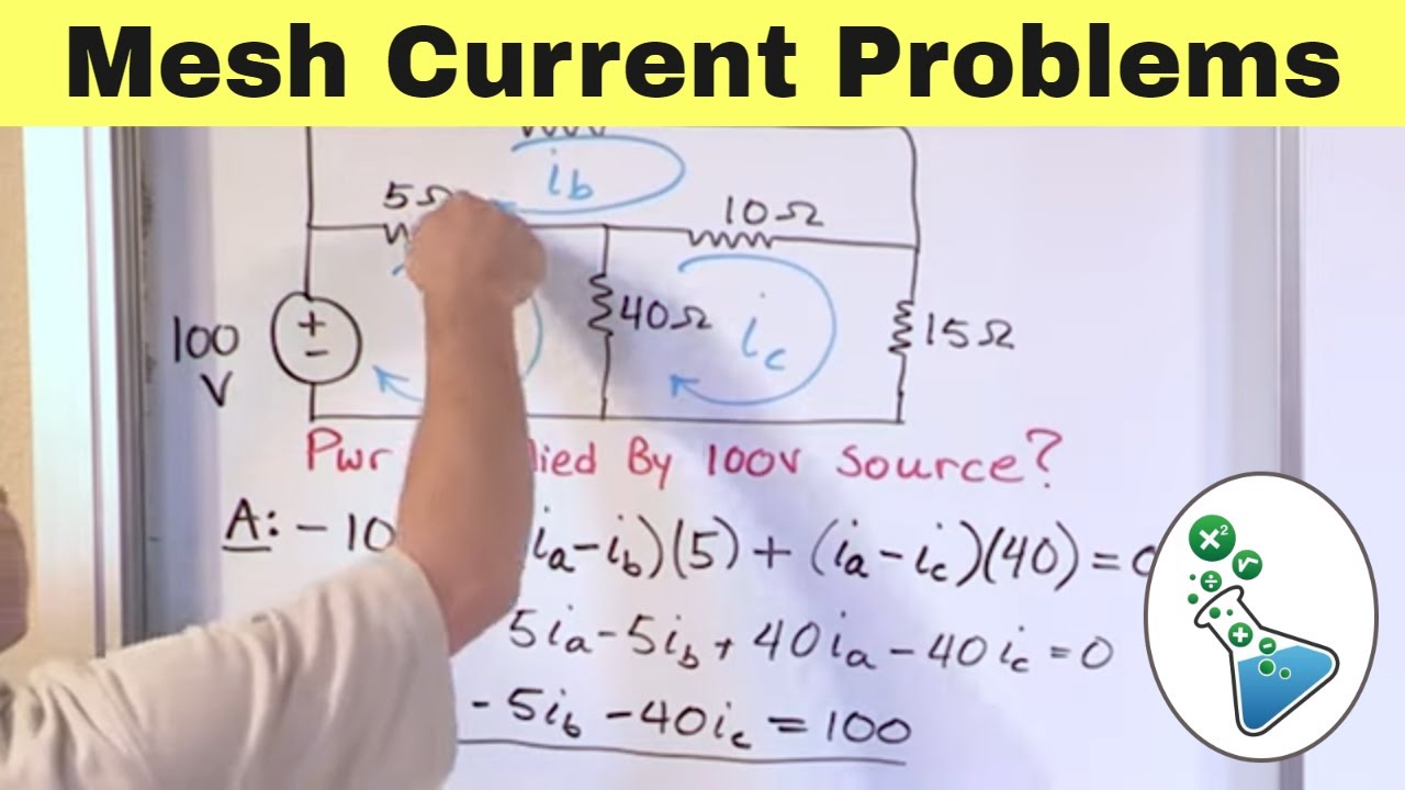 Solving Mesh Current Problems in Circuit Analysis