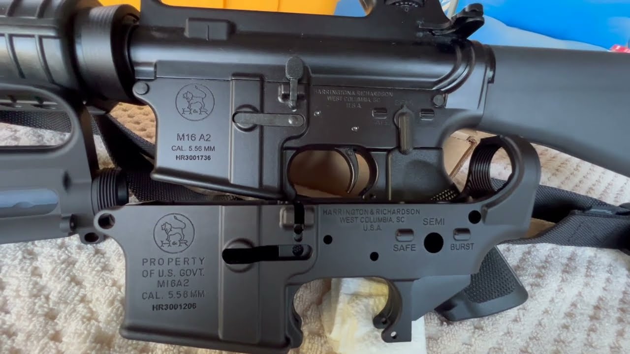 M16A2 H&R COTS & US GOVT Lower Markings Comparison w/Assembly