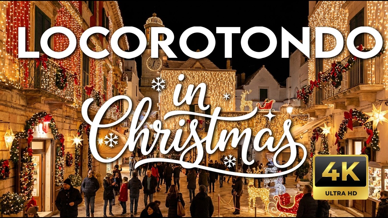 Locorotondo Christmas Walk 4K | Puglia, Italy 🇮🇹 &ndash; One of the Most Beautiful Villages