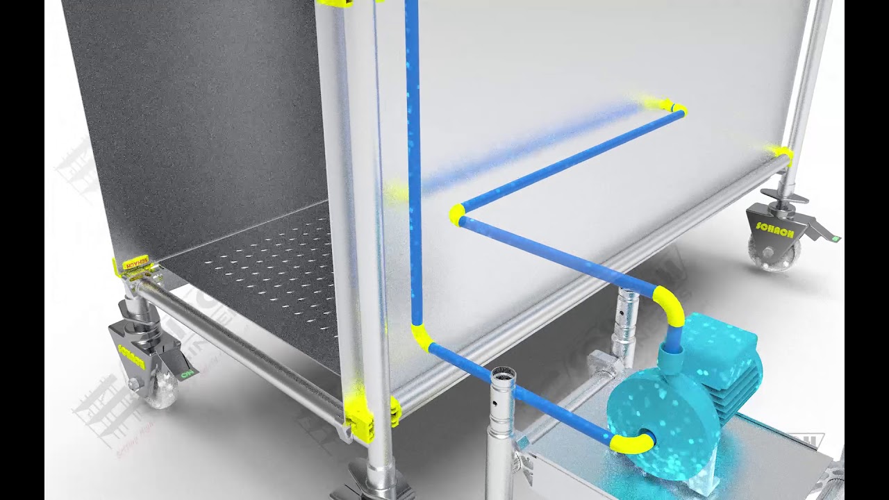 Mobile Disinfection Tunnel Scaffolds | SCHACH Engineers