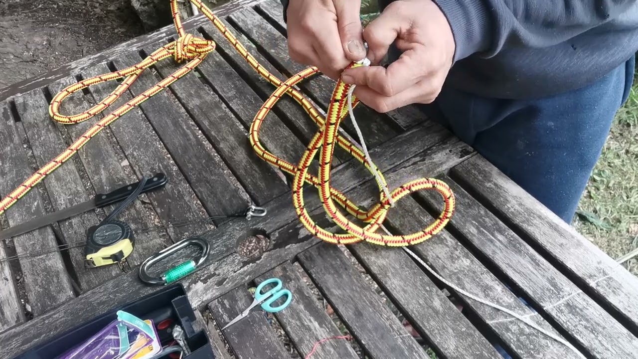 16 szálas kötél fűzése