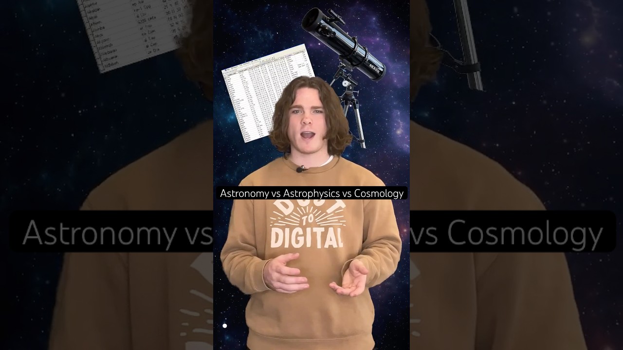 Astronomy vs Astrophysics vs Cosmology