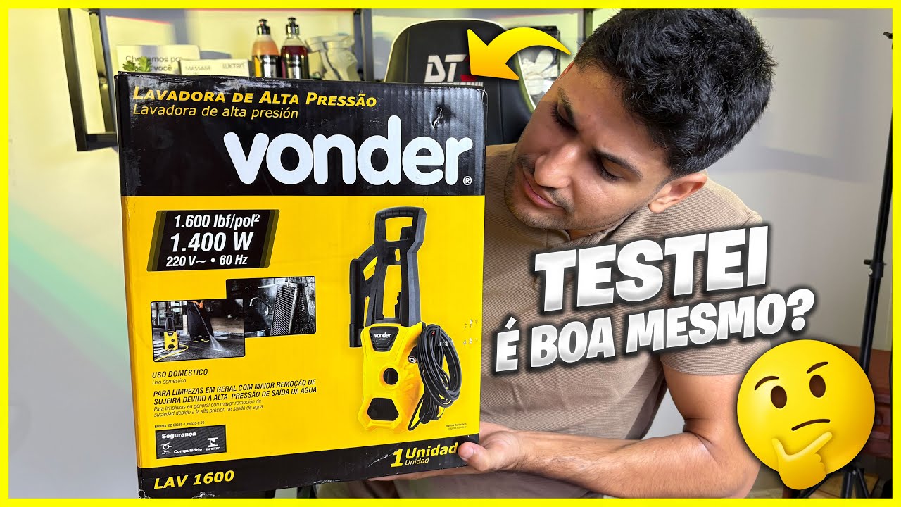 LAVADORA DE ALTA PRESSÃO VONDER LAV 1600W É BOA? TESTE REAL E RESULTADO SURPREENDENTE!