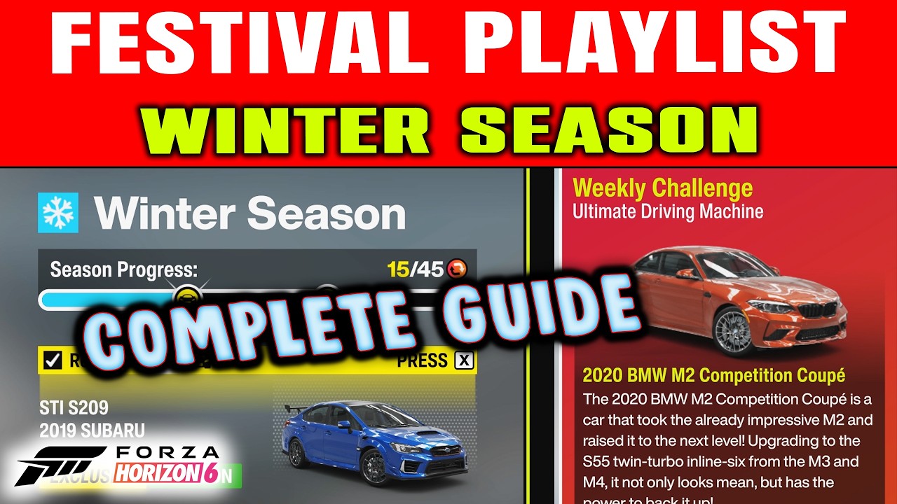 Плейлист фестиваля зимнего сезона в Forza Horizon 6: руководство по прохождению! Серия 1