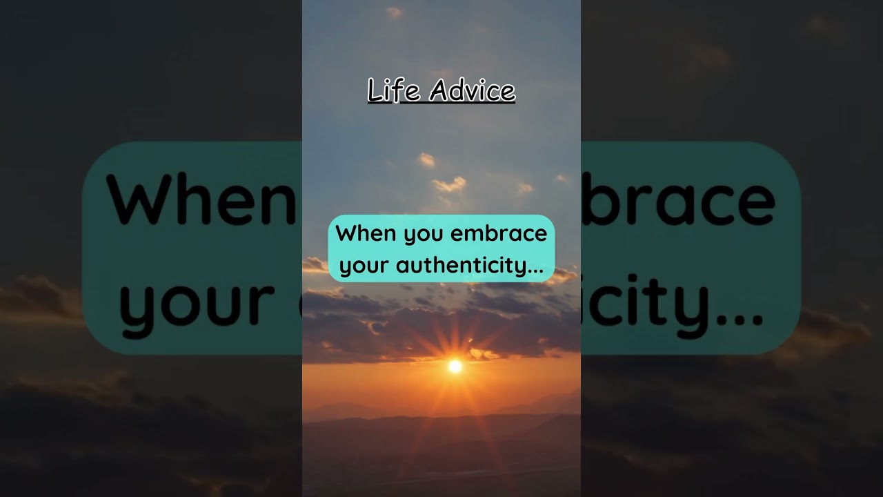 When you embrace your authenticity… 