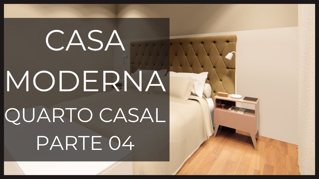 PLANTA DE CASA MODERNA - QUARTO DE CASAL CLEAN - PARTE 04