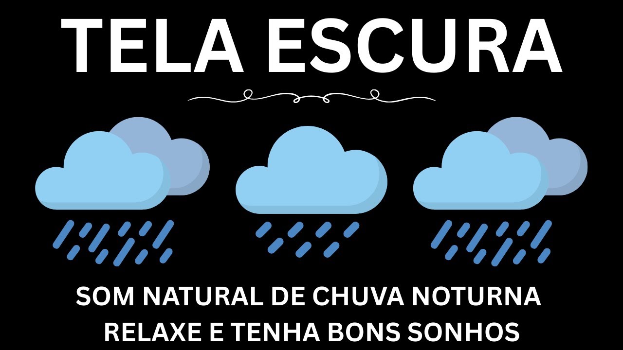 Som Natural de Chuva Noturna | Relaxe e Tenha Bons Sonhos | Sons Relaxantes para Dormir