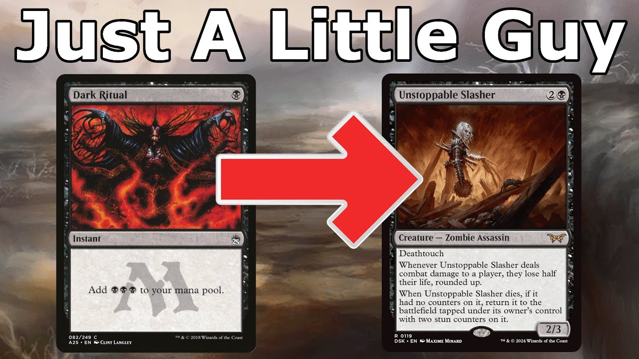 HE SURE DO BE SLASHING THO!  Mono Black Unstoppable Slasher Aggro (Legacy MTG)