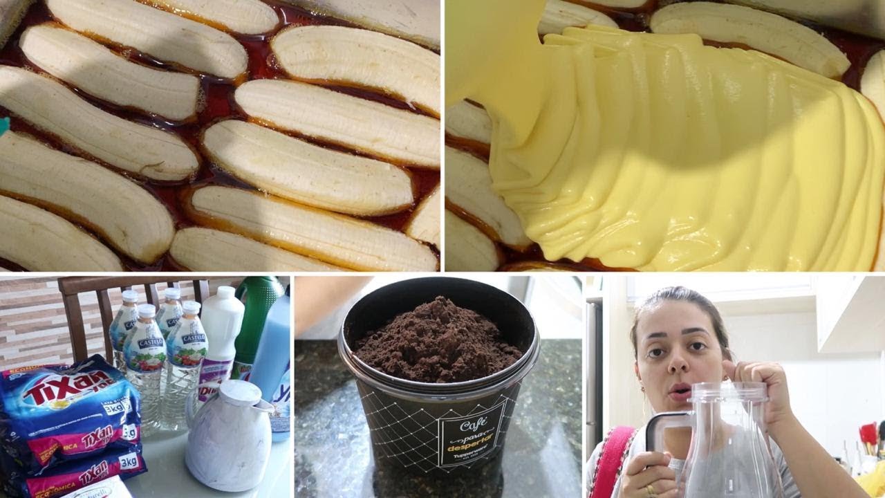 FIZ UM BOLO DE BANANA PERFEITO - MANUTENÇÃO DE MERCADO - GARRAFA DE CAFÉ NOVA - ROTINA DE DIÁRIA