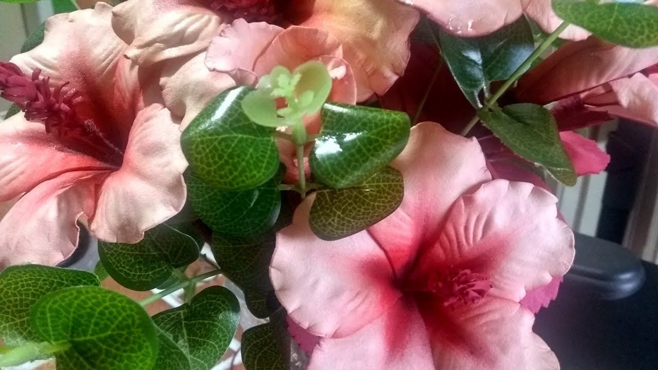 DIY Flor de hibisco em e v a passo a passo
