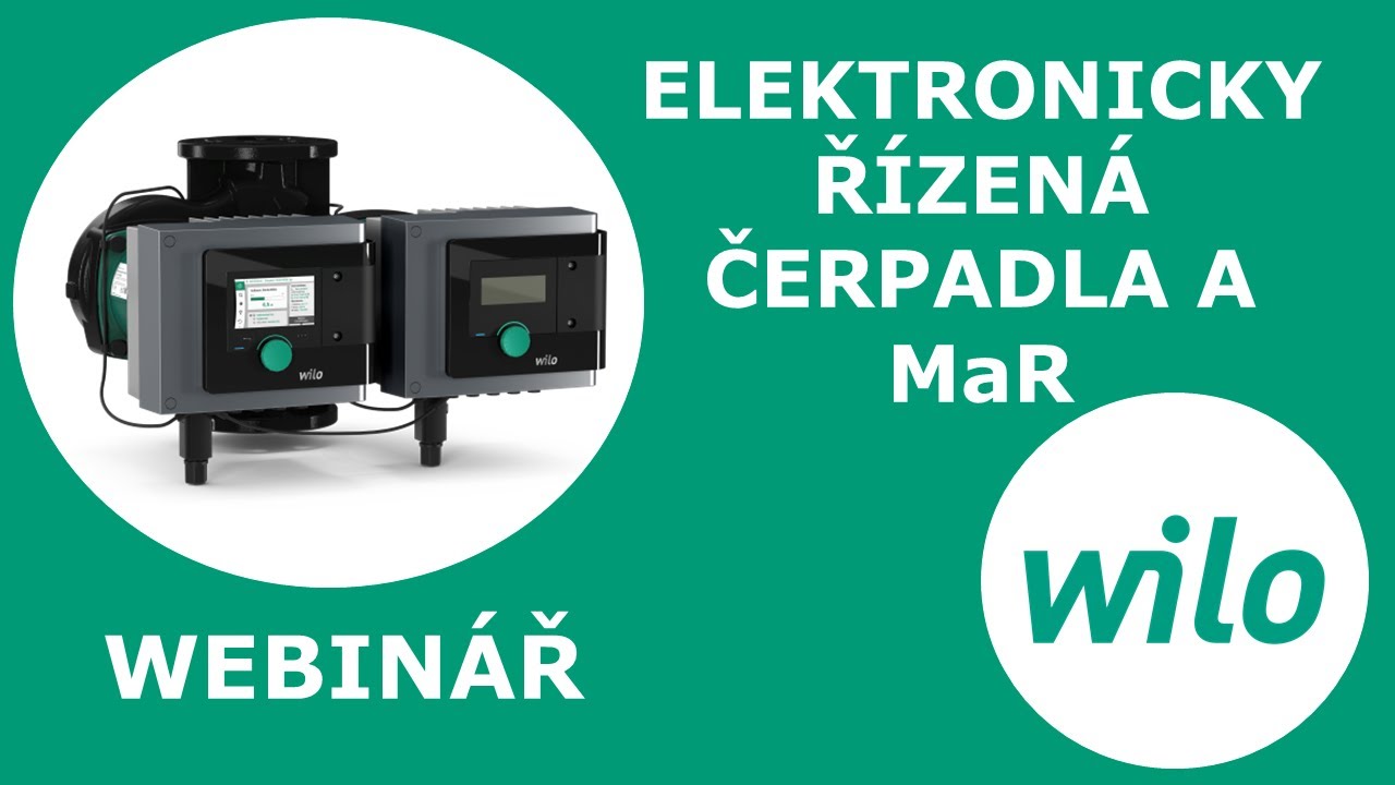 Elektronicky řízená čerpadla a MaR / WEBINÁŘ
