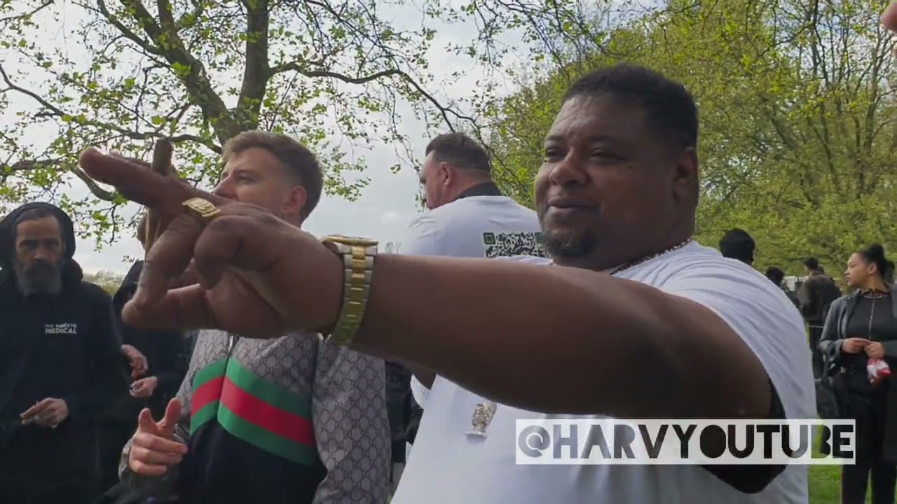 BIG NARSTIE SPEAKS AT #420 HYDE PARK..SHOUT OUT TO PAGUK!!