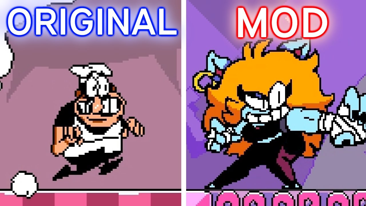 Pizza Tower, but CAOS MOD IS GETTING WILD! v.1.1 [Pizza Tower Mods Gameplay]