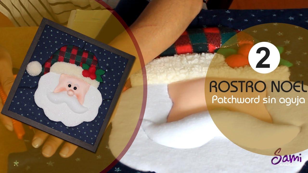 manualidades para navidad - patchword sin agujas  Parte 2