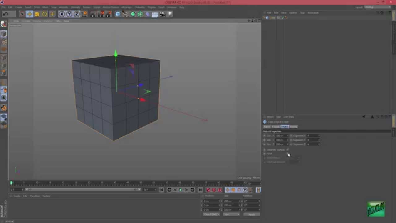 Cinema 4D R16 Modeling Dice (dado) beginner easy tutorial