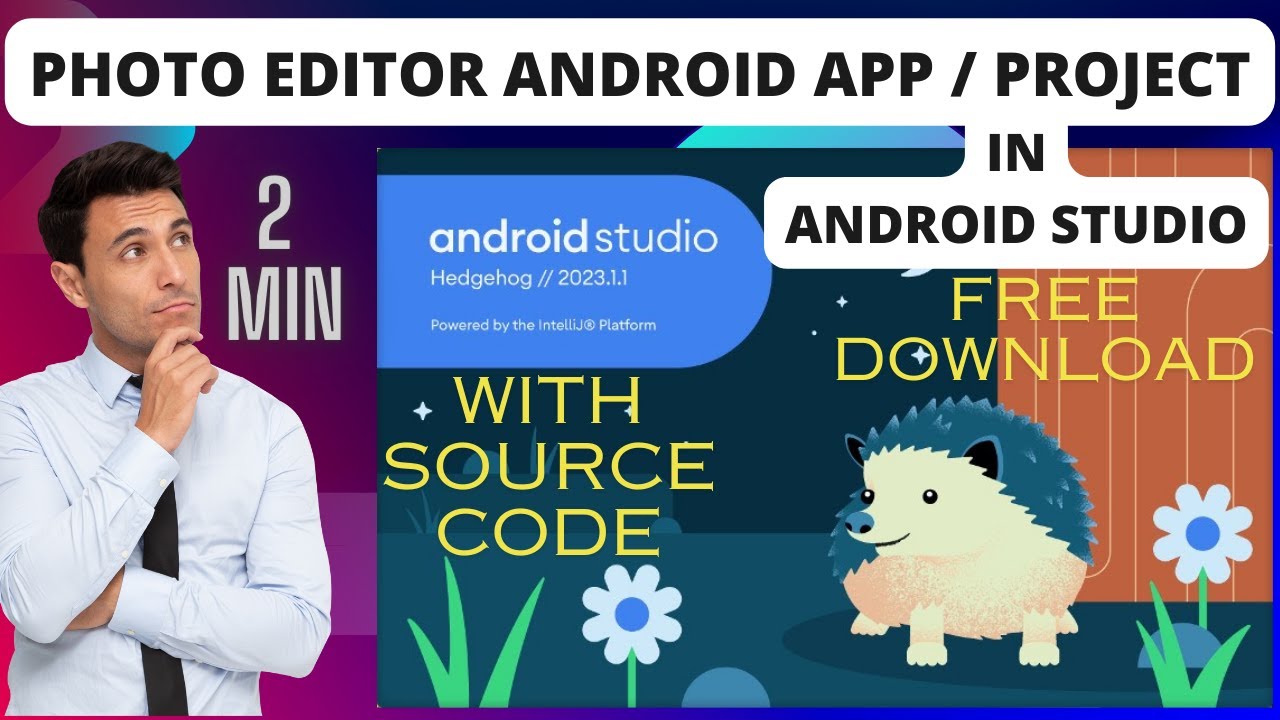 Free Android PhotoEditor Project / App with Source Code in Android Studio | Android Project Tutorial
