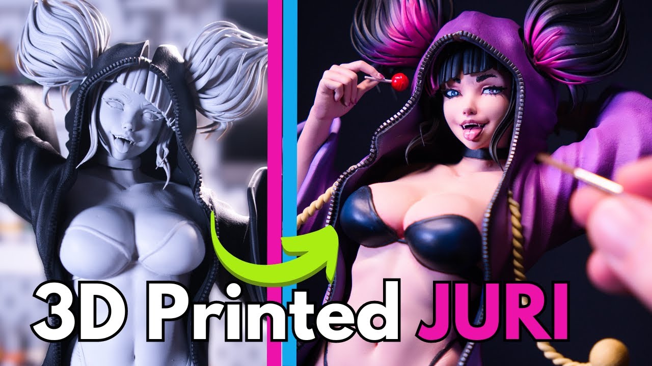 3D-печатная JURI в пижаме | Street Fighter 6