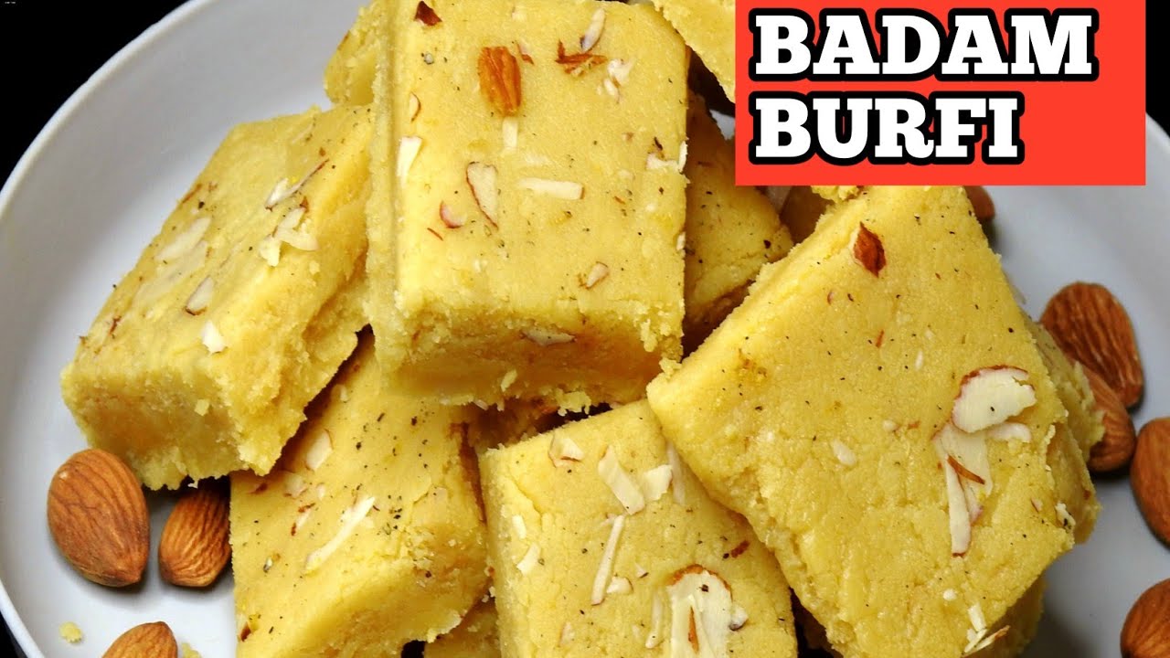 Badam  burfi  maaduva  vidhana/how  to  make  badam  burfi #badamburfi